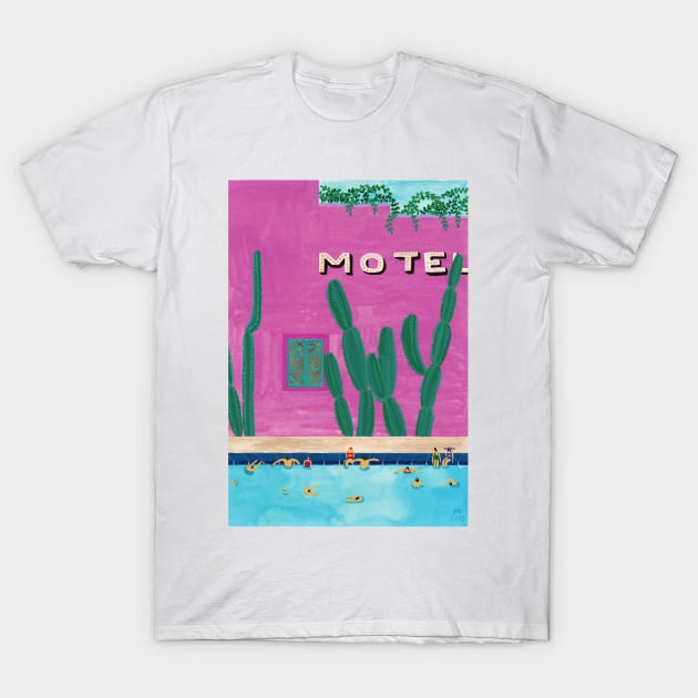 Pool Motel T-Shirt by HeloBirdie
